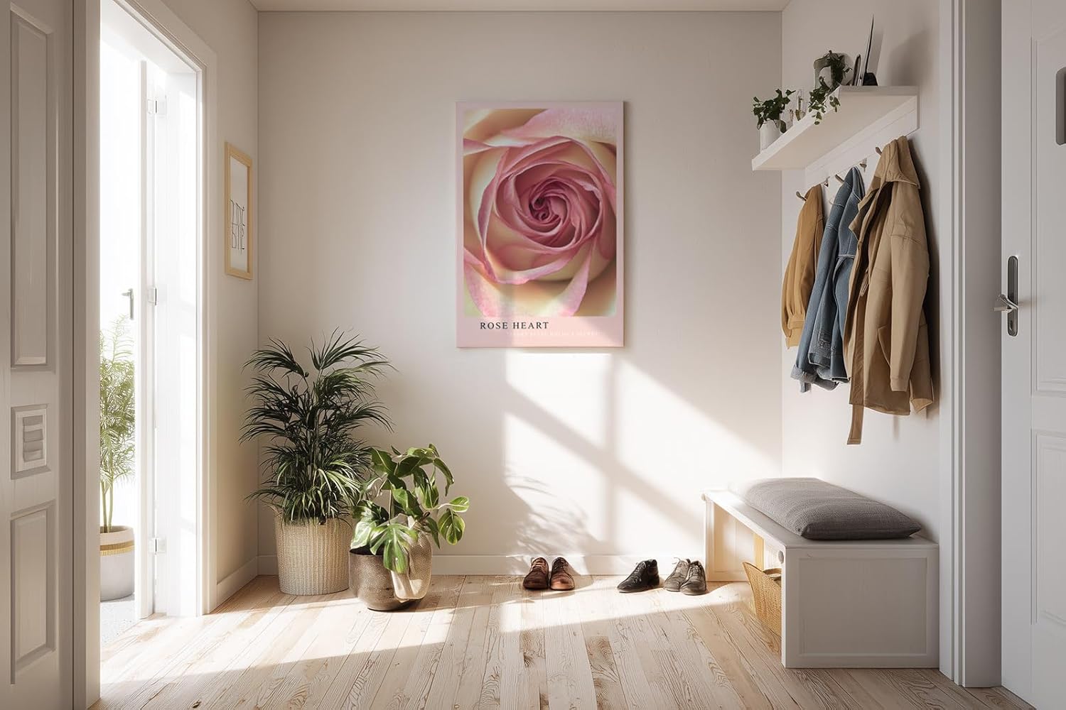 Paul Sinus Kunstdruck 40x60cm Rose Heart – Die Poesie der Rose in zartem Zentrum