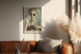 Paul Sinus Wandbild in 40x60cm Vintage Error – künstlerisches Retro-Porträt mit modernem Glitch-Effekt für trendige Raumgestaltung