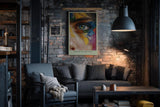 Paul Sinus Wandbild in 40x60cm The Eye of Creation – künstlerisches Augenporträt mit farbintensiver Malstruktur für kreative Raumgestaltung