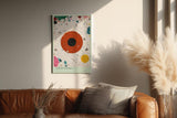 Paul Sinus Wandbild in 40x60cm Color Strike Abstrakte Zielscheibe mit kräftigen Farbakzenten