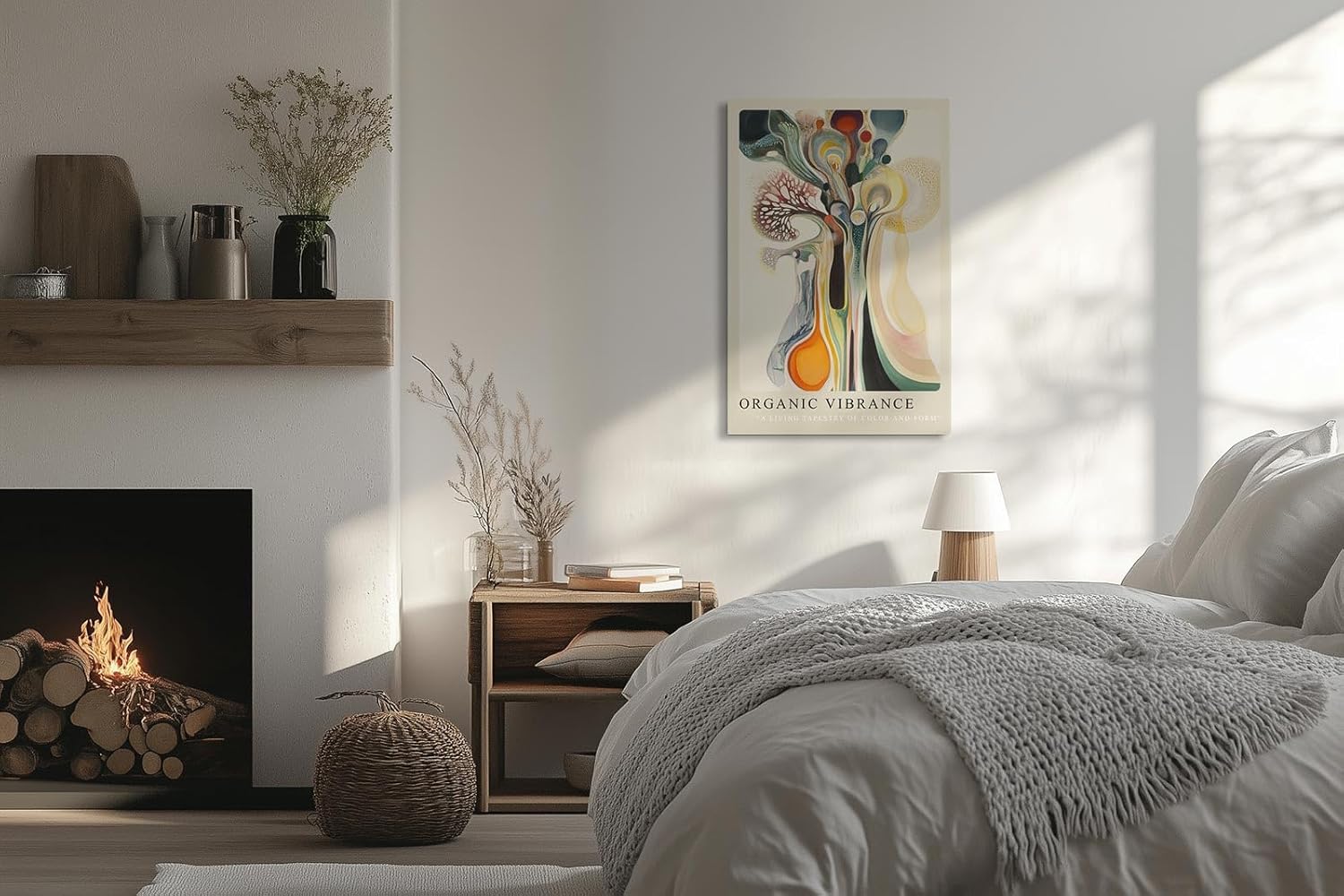 Paul Sinus Leinwandbild 80x120cm Organic Vibrance – Abstrakt, Kunst, Farben, Form, Natur, Energie, Struktur, Harmonie, Bewegung, Tiefe, Balance