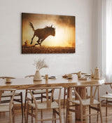 Paul Sinus Wandbild 120x80cm Gnu Antilope Afrika Wildnis Tierfotografie Bulle