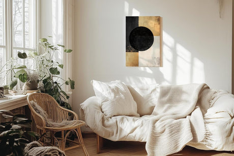 Paul Sinus 60x90cm Wandbild Strukturform Balance – Powerdesign und Fokuskunstwerk mit klarer Geometrie und Stil