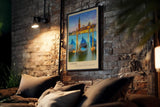 Paul Sinus Kunstdruck 40x60cm Venice – Magischer Blick auf das traumhafte Venedig zur Blauen Stunde