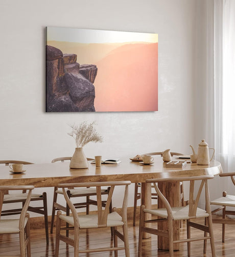 Paul Sinus Wandbild 120x80cm Felsvorsprung Berge Gebirge Felsen Natur Fotokunst