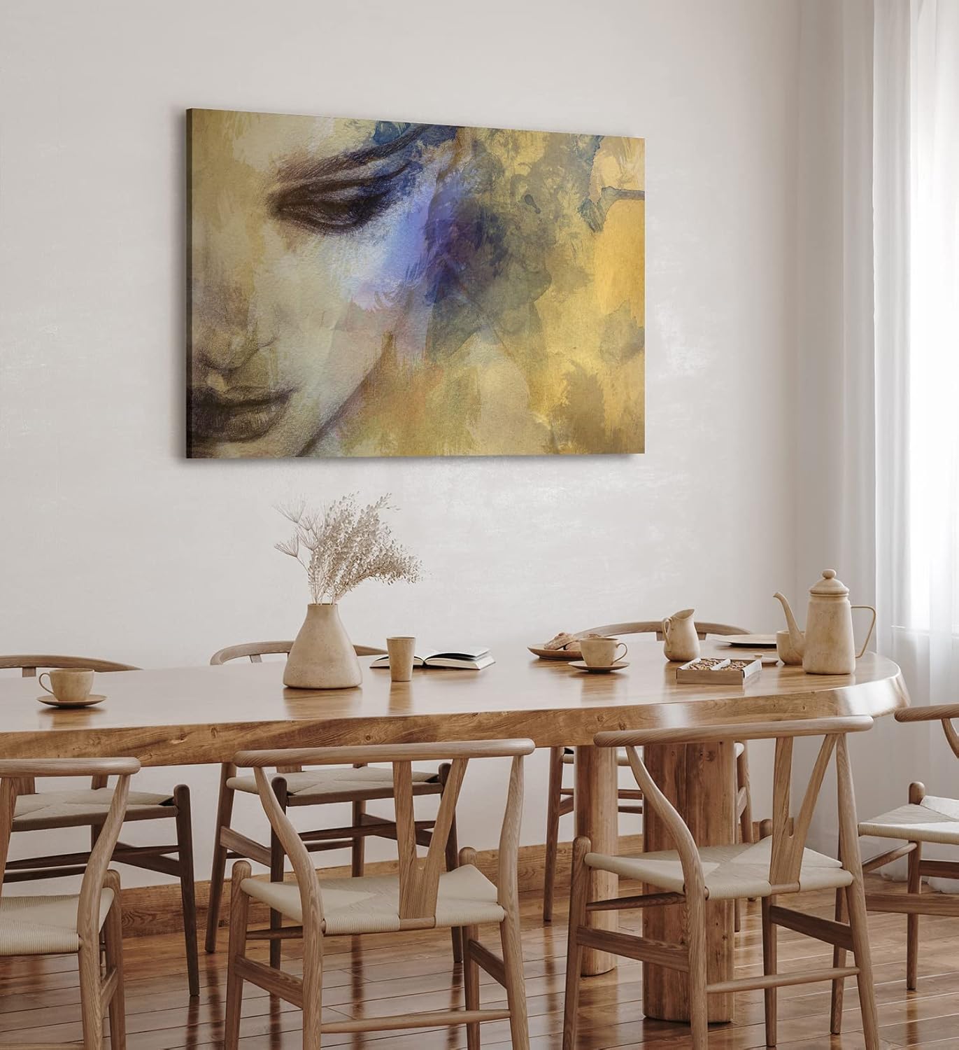 Paul Sinus Wandbild 120x80cm Junge Frau Porträt Kunstvoll Feminin Schönheit