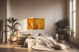 Sinus Art Wandbild 120x80cm Detailreiche Makroaufnahme einer gelben Rose – Symbol für Freundschaft und Freude