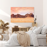 Paul Sinus Wandbild 120x80cm Wadi Rum Jordanien Wüstenlandschaft Berge Jebel Umm Ishrin