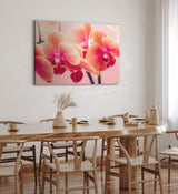 Paul Sinus Wandbild 120x80cm Orchideen Blumen rosa Blüten Kunstvoll Fotokunst