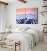 Paul Sinus Wandbild 120x80cm Eiffelturm Paris Großstadt Skyline Frankreich Wolkenkratzer