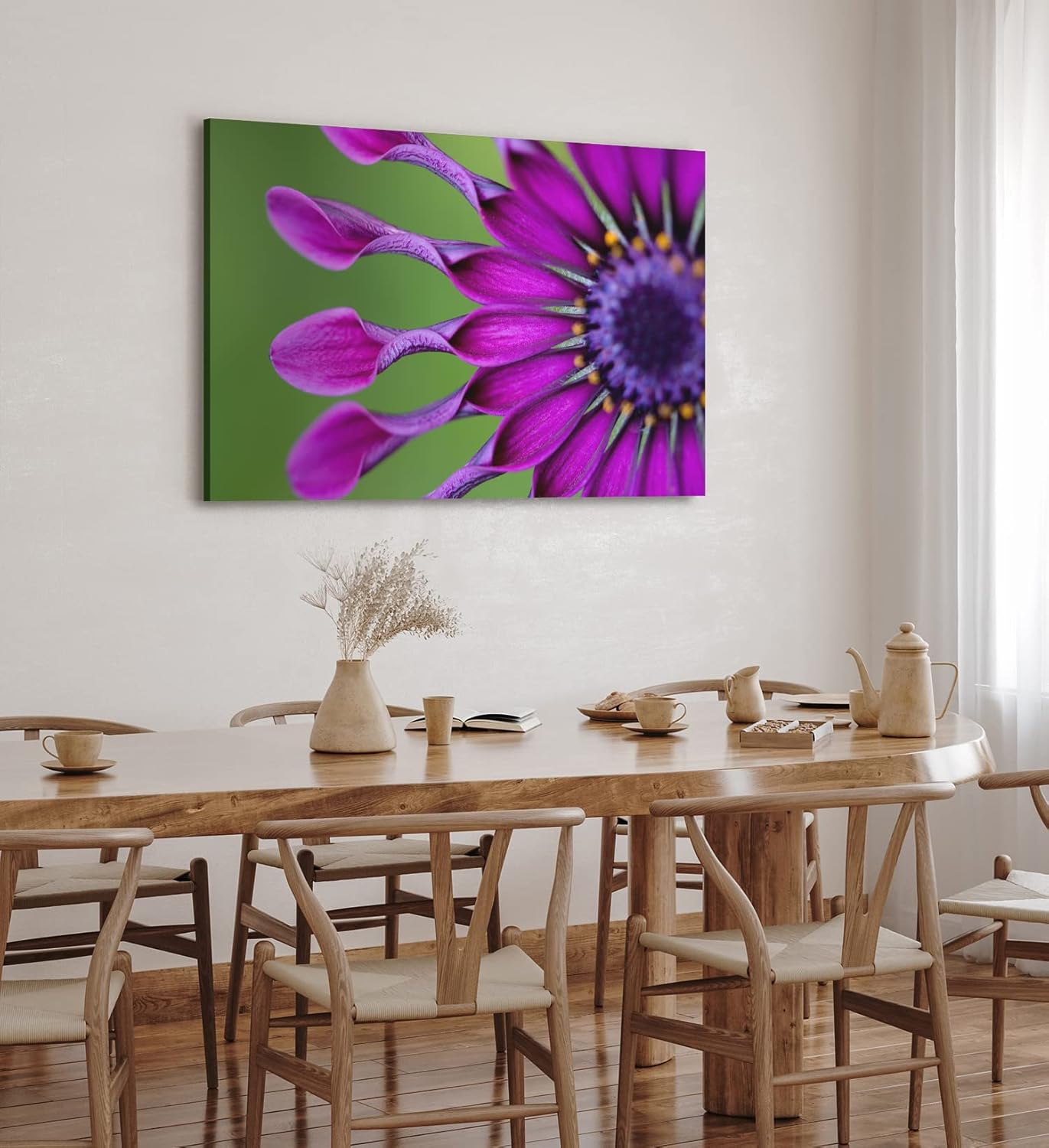Paul Sinus Wandbild 120x80cm Blume Blüte Violett Kapkörbchen Sommer Nahaufnahme