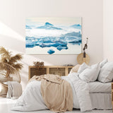 Paul Sinus Wandbild 120x80cm Antarktis Eisberge Meer Schnee Weiß Südpol