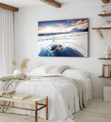 Paul Sinus Wandbild 120x80cm Meer Wellen Strand Himmel Natur Horizont Sonnenstrahl