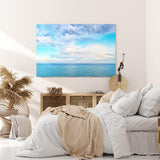 Paul Sinus Wandbild 120x80cm Horizont Meer Himmel Blau Ozean Wolken