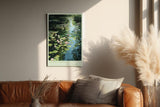Paul Sinus Wandbild in 40x60cm Water Garden Seerosen und Wasserpflanzen im sonnigen Gartenteich