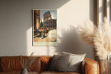 Paul Sinus Wandbild in 40x60cm Rom Italien Straßencafé am Kolosseum mediterrane Atmosphäre zeitlose Kunst für stilvolles Wohnen auf Leinwand