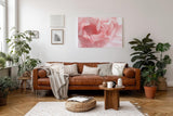 Sinus Art Wandbild 120x80cm Abstrakte Makroperspektive einer Lotusblüte – kunstvoll und symbolisch zugleich