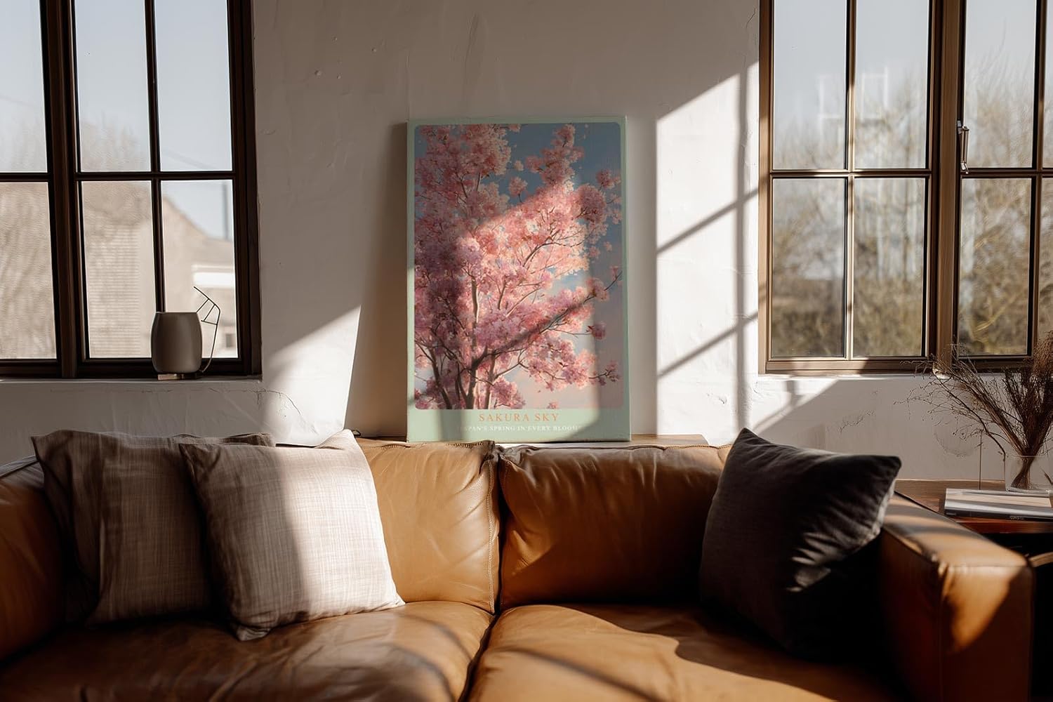 Paul Sinus Wandbild in 40x60cm Sakura Sky – prächtiger Kirschbaum in voller Blüte vor blauem Himmel