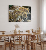 Paul Sinus Wandbild 120x80cm Jaguare Raubkatzen Tierfotografie Wild Fotokunst