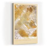 Paul Sinus Kunstdruck 40x60cm Golden Intervals Gold Struktur Weiß Abstrakt Eleganz Schichten