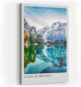 Paul Sinus Kunstdruck 40x60cm Lago di Braies Italien Dolomiten Bergsee Spiegelung Naturfotografie Alpen