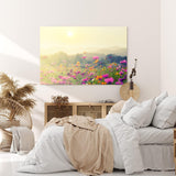 Paul Sinus Wandbild 120x80cm Wildblumen Blüten Blumen Blumenwiese Sonnenschein