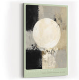 Paul Sinus Wandbild in 40x60cm Abstract Nightfall – Harmonische abstrakte Komposition mit großem Lichtkreis und sanften Farbverläufen