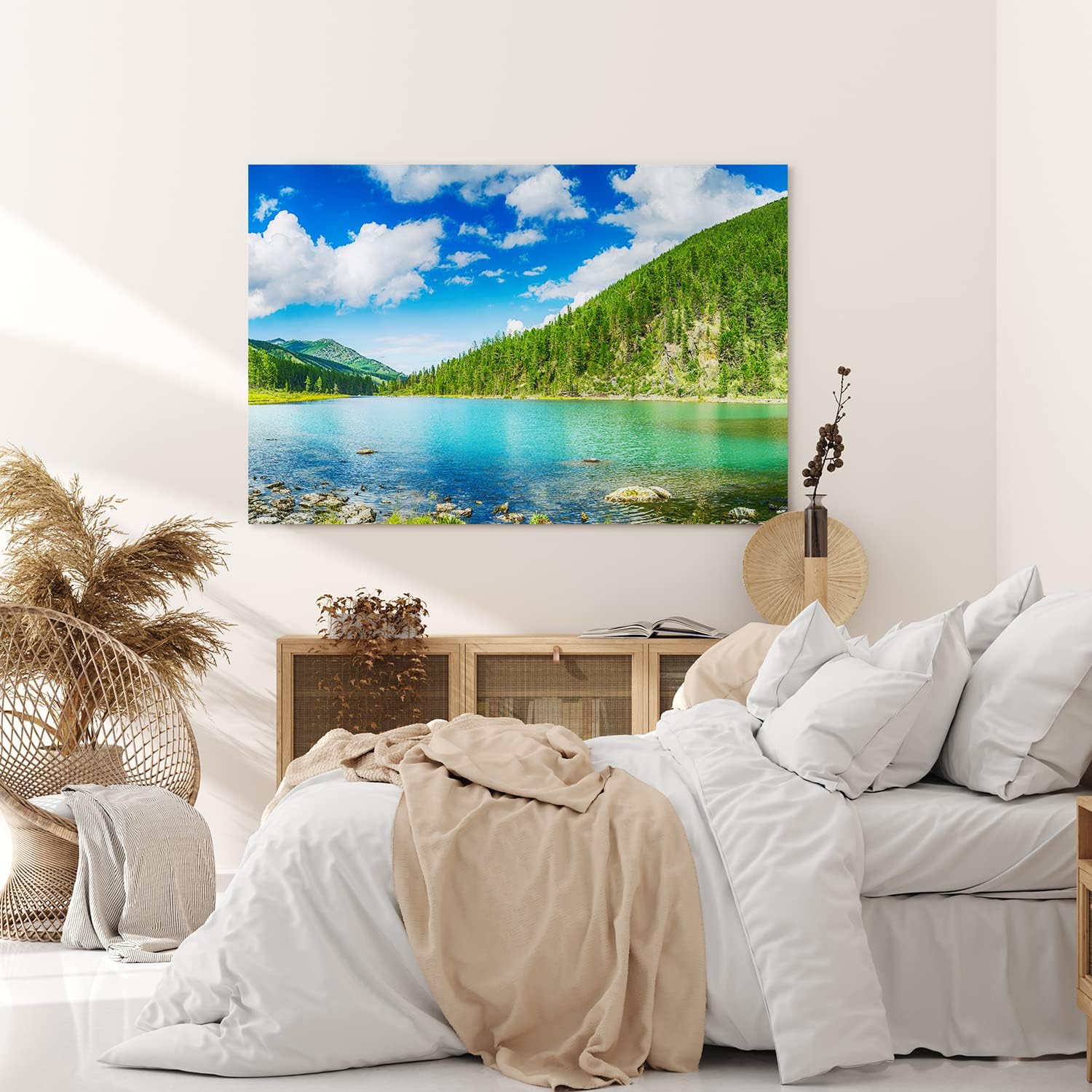 Paul Sinus Wandbild 120x80cm See Granitsee USA Natur Berge Bergsee