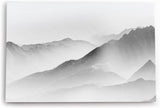 Paul Sinus Wandbild 120x80cm Schwarze weiße Berglandschaft Berge Gebirge Fotokunst