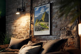 Paul Sinus Kunstdruck 40x60cm Machu Picchu Peru antike Inkastadt in den Anden bei Sonnenschein