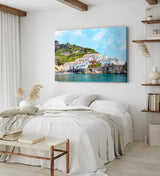 Paul Sinus Wandbild 120x80cm Amalfiküste Italien Küstenstadt Mittelmeer traditionelle Häuse