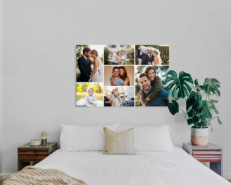 Paul Sinus Wandbild Collage - SOFORT ONLINE Upload - gestalten Sie selbst Ihre Fotos auf Leinwand - in verschiedenen Größen personalisieren