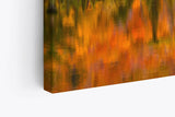 Paul Sinus Wandbild 120x80cm See Herbst Bäume Rot Wasserspieglung Natur