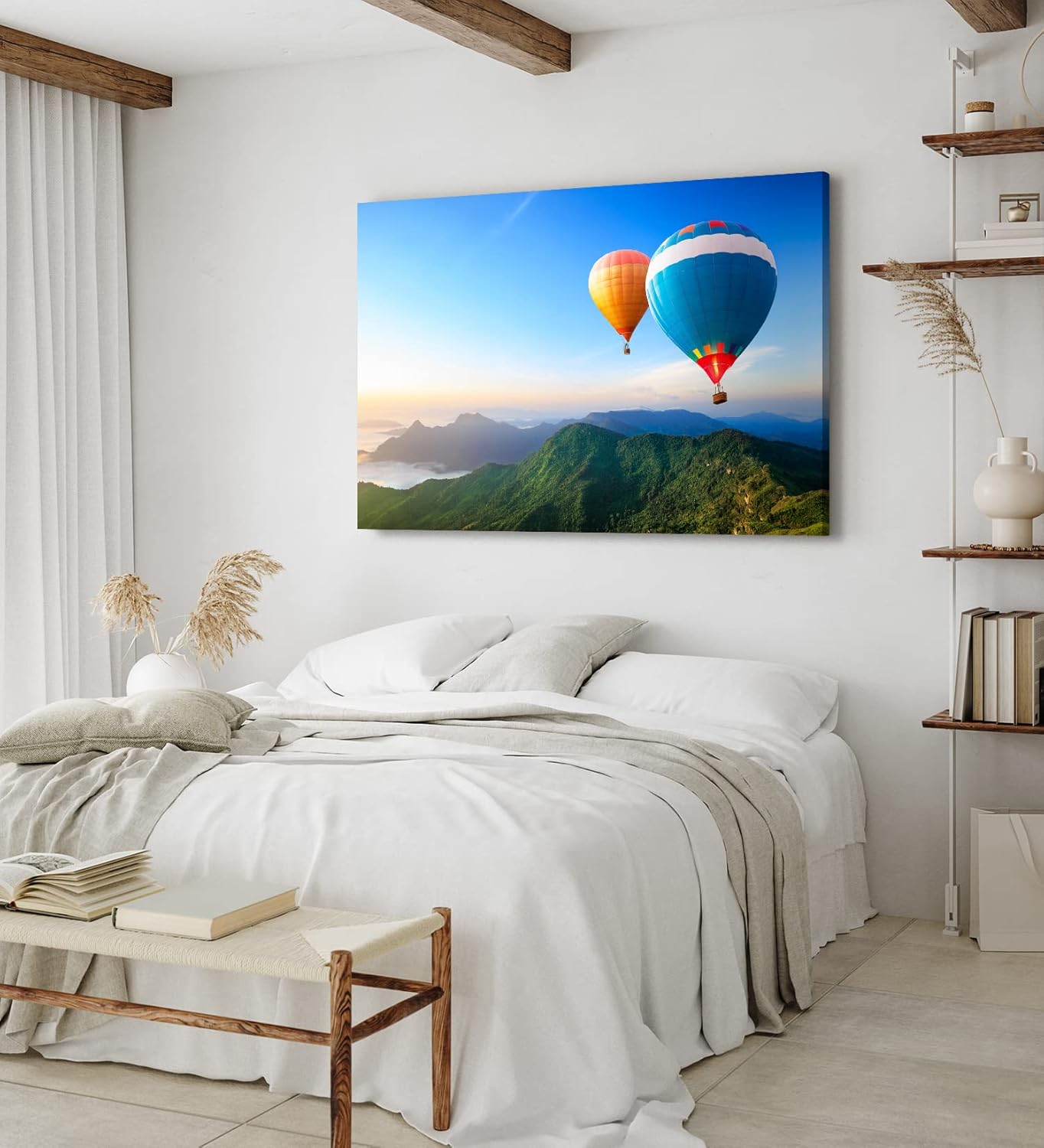 Paul Sinus Wandbild 120x80cm Heißluftballons Berge Irland Natur Himmel Fliegen