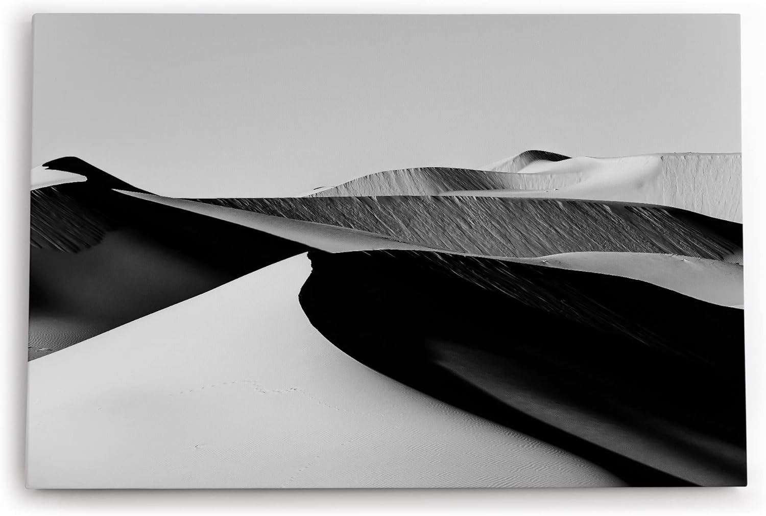 Paul Sinus Wandbild 120x80cm Schwarz Weiß Fotografie Wüste Sanddünen Kunstvoll