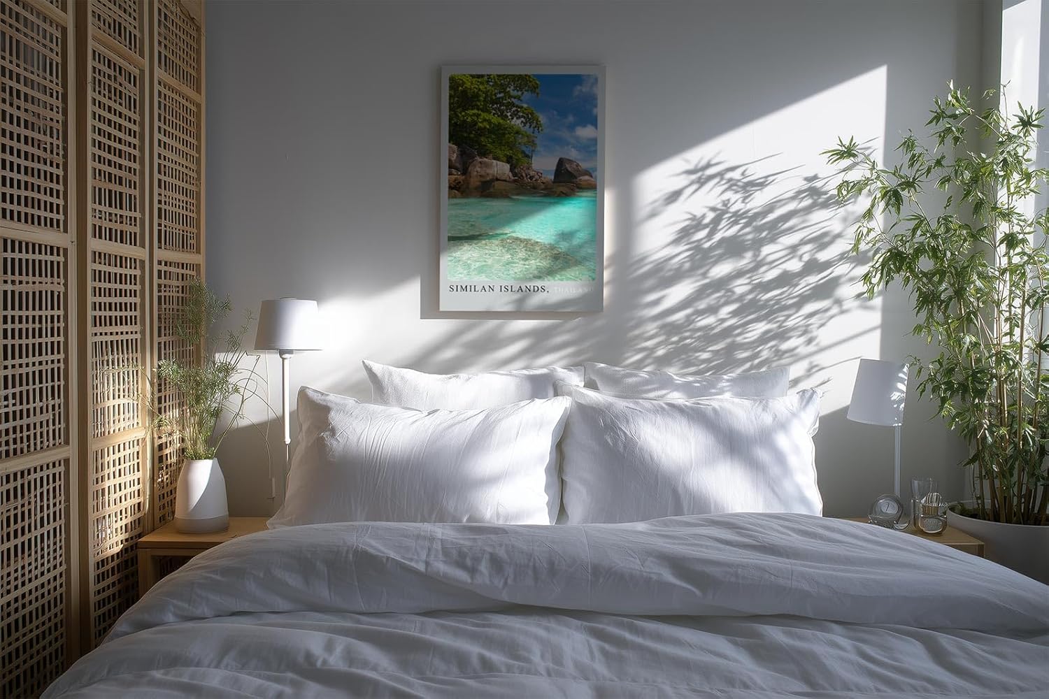 Paul Sinus Kunstdruck 40x60cm Similan Islands mit tropischer Küste in Thailand – Naturidylle am türkisblauen Wasser