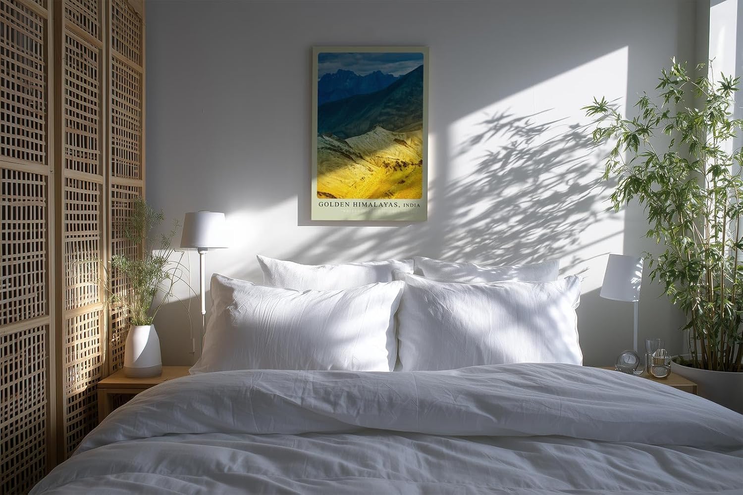 Paul Sinus Kunstdruck 40x60cm Goldene Himalayas in Indien – erhabene Natur zwischen Himmel und Erde in Farbe eingefangen