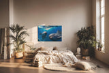 Sinus Art Wandbild 120x80cm Die Delfine wirken lebensfroh und einladend und bringen maritime Energie in jeden Raum