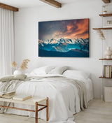 Paul Sinus Wandbild 120x80cm Gebirge Berge Schneegipfel Berglandschaft Natur