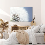 Paul Sinus Wandbild 120x80cm Nahaufnahme Pusteblume Fotokunst Weiß Löwenzahn