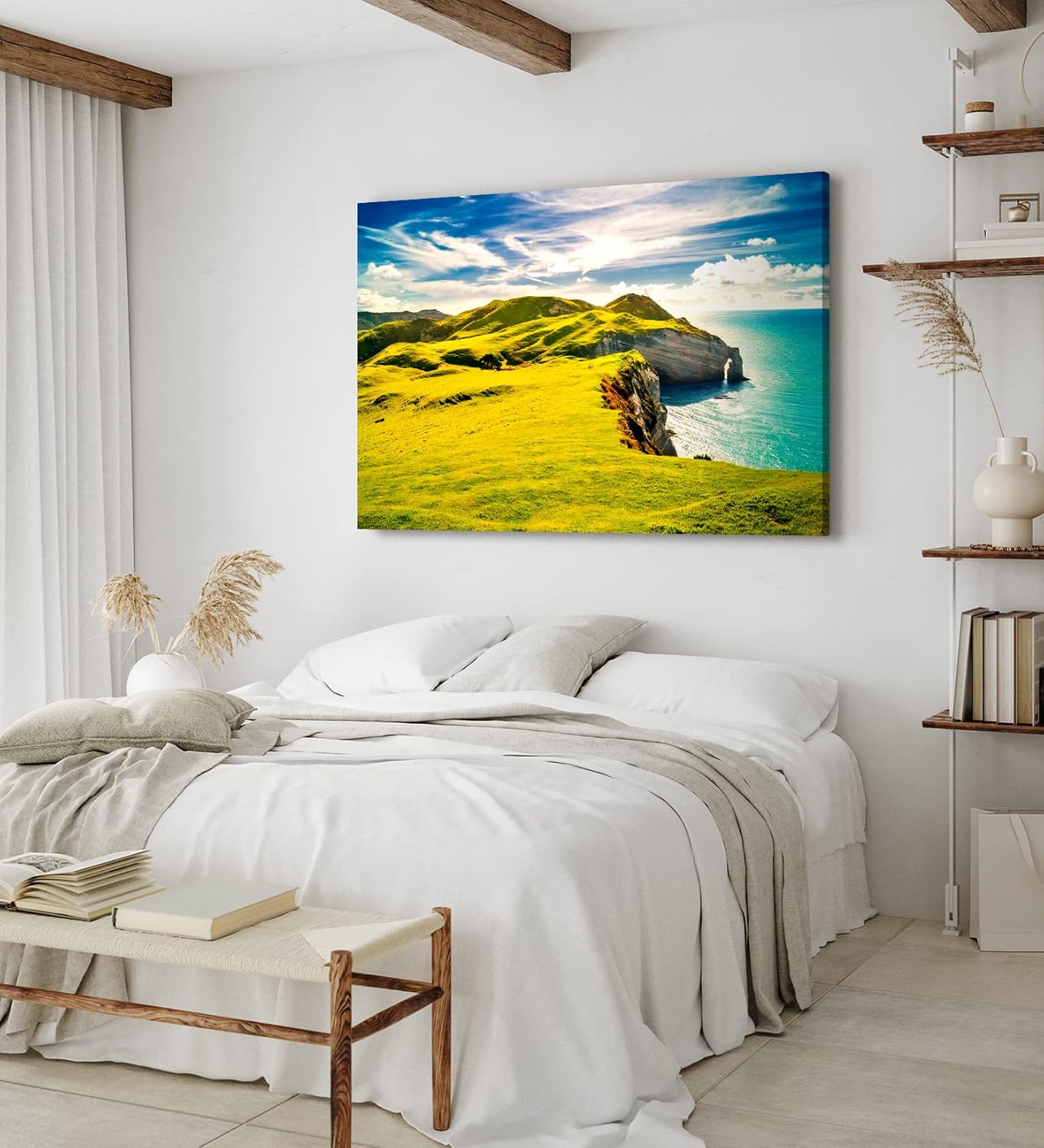 Paul Sinus Wandbild 120x80cm Insel in Irland Küste Landschaft Meer Klippen
