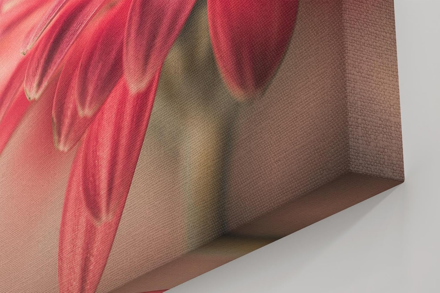 Sinus Art Wandbild 120x80cm Rosa Blüte im Vordergrund vor einfarbigem ruhigen Hintergrund – ästhetisch und dezent