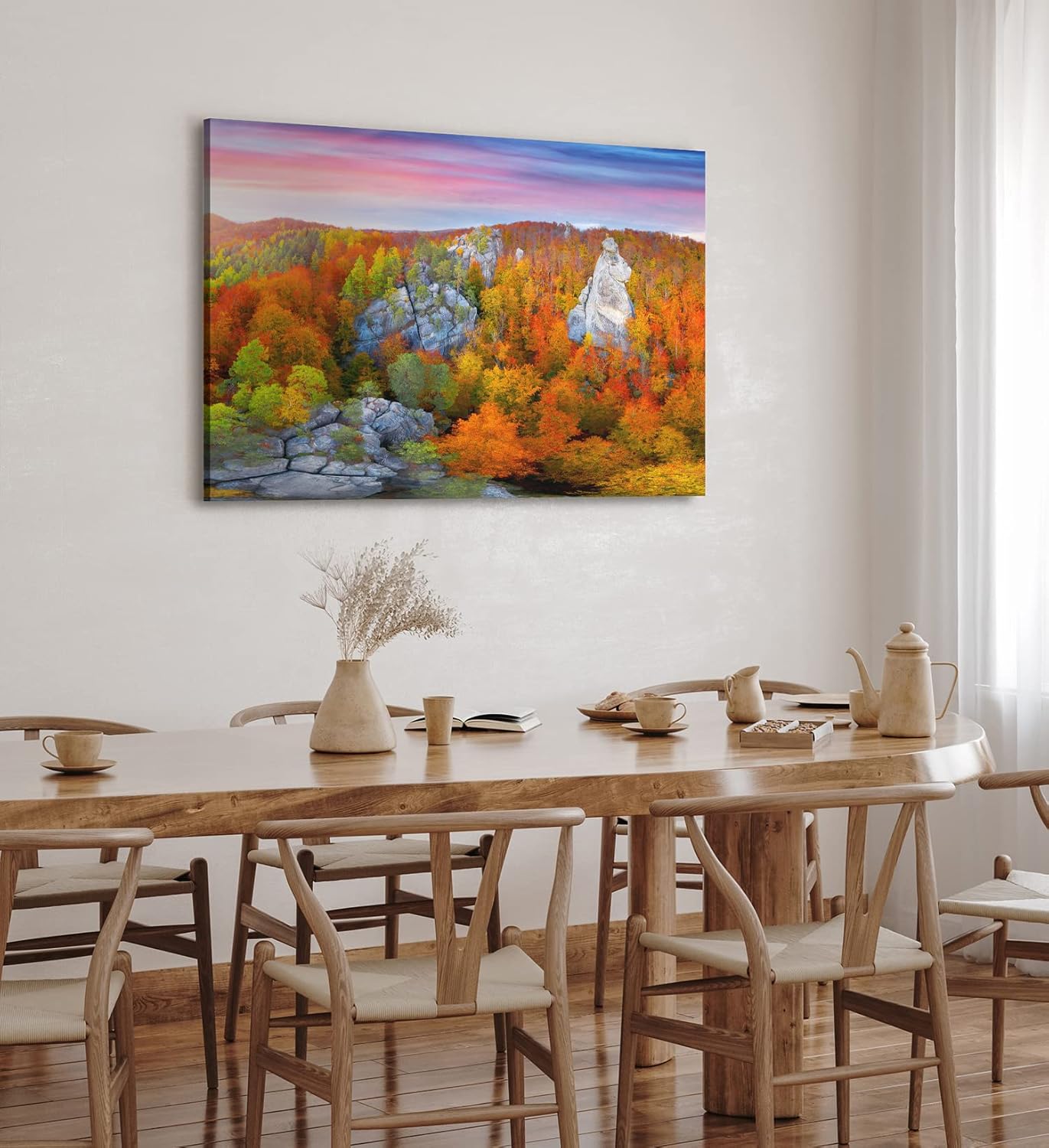 Paul Sinus Wandbild 120x80cm Herbstlandschaft Berge Felsen Natur Rumänien