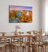Paul Sinus Wandbild 120x80cm Herbstlandschaft Berge Felsen Natur Rumänien