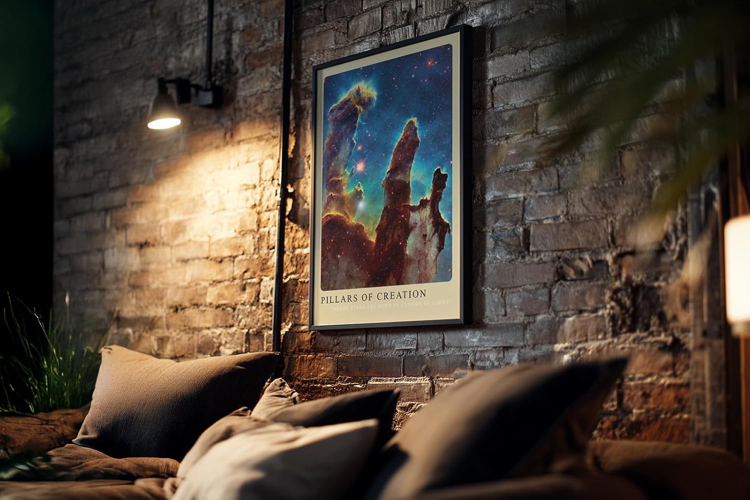 Paul Sinus Kunstdruck 40x60cm Säulen der Schöpfung im Weltraum – Sterne geboren in Licht und Nebel