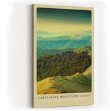 Paul Sinus Kunstdruck 40x60cm Carpathian Mountains mit sanften Hügeln in Rumänien