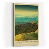 Paul Sinus Kunstdruck 40x60cm Carpathian Mountains mit sanften Hügeln in Rumänien