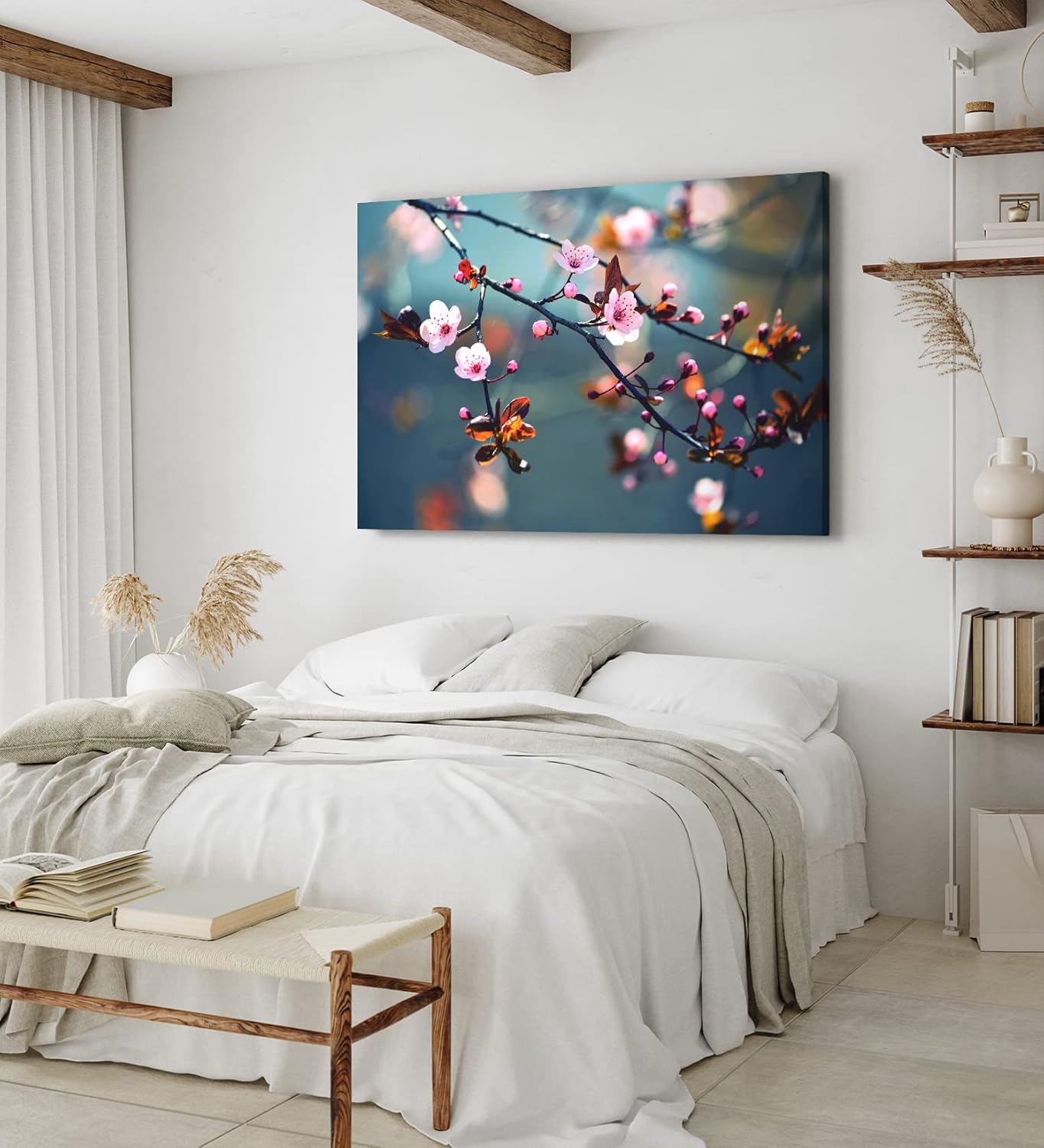 Paul Sinus Wandbild 120x80cm Baumblüten Kirschblüten Frühling Blüten Rosa