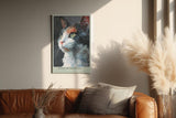 Paul Sinus Wandbild in 40x60cm Queen of Whiskers – ausdrucksstarkes Katzenportrait in moderner Bilder für elegante Raumgestaltung