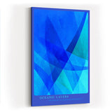 Paul Sinus Wandbild in 40x60cm Oceanic Layers – Abstrakte Tiefen in Blau für moderne Raumgestaltung